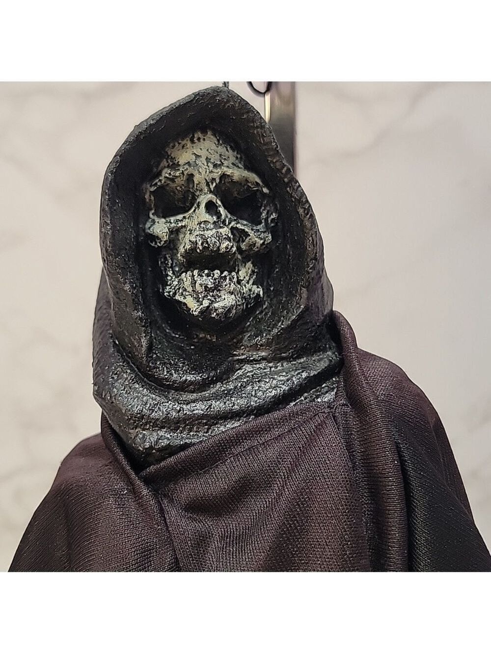 Vintage Paper Magic Group PMG Grim Reaper Skeletor Head Halloween Hanging
